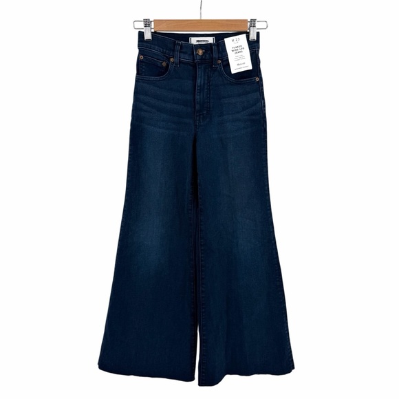 Madewell Flared Wide-Leg Crop Jeans Size 23 - Picture 2 of 10